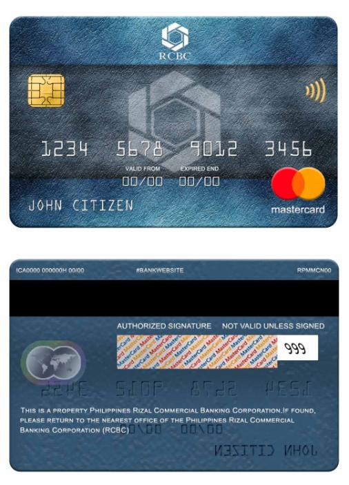 Philippines Rizal Commercial Banking Corporation (RCBC) mastercard